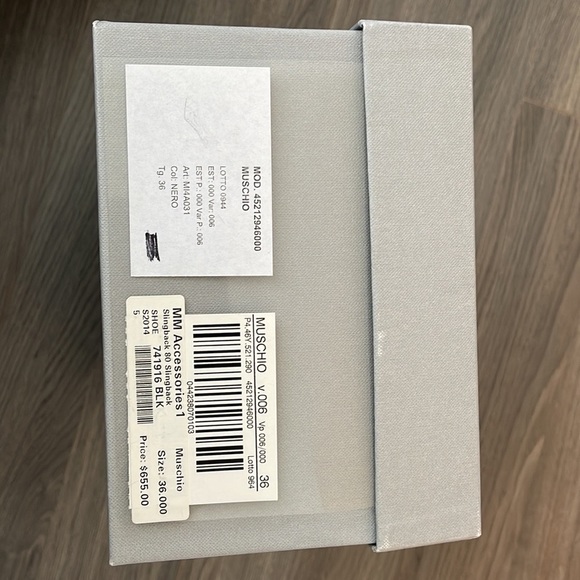 Max Mara - Black Leather Slingback Block Heels - Size 36 - Picture 3 of 4